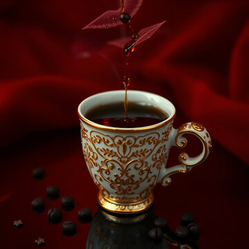 cup of coffee with chocolate