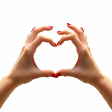 heart shape made of hands