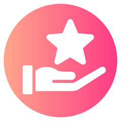 customer review gradient icon