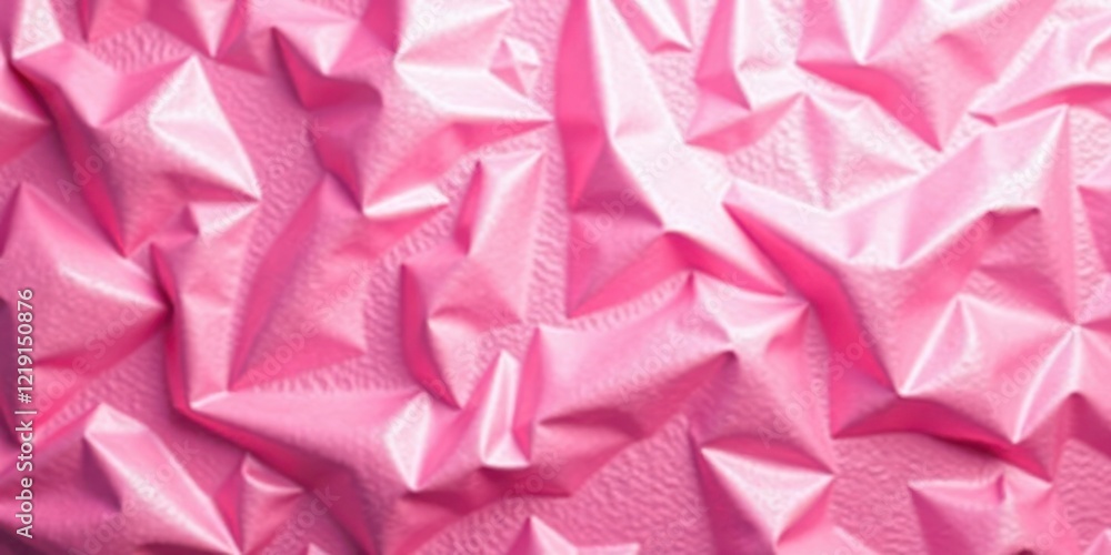 Poster abstract pink textured fabric background a detailed close-up view of pleated shiny material