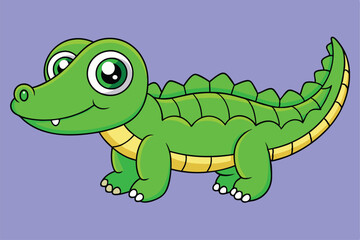 Cute animal Vector art in Illustration on a White Background