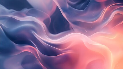 Obraz premium Abstract Pink and Blue Wave Abstract Design