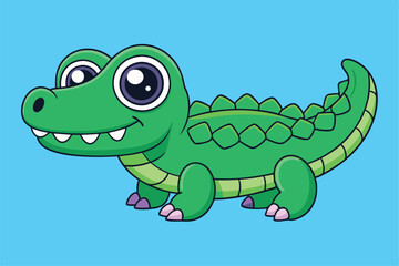 Cute animal Vector art in Illustration on a White Background