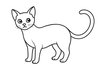 Cute animal Vector art in Illustration on a White Background
