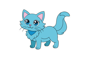 Cute animal Vector art in Illustration on a White Background