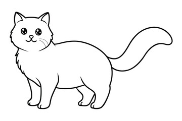 Cute animal Vector art in Illustration on a White Background