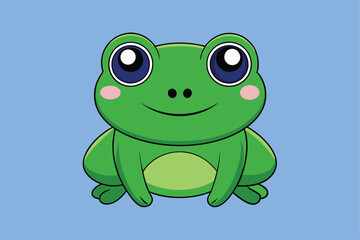 Cute animal Vector art in Illustration on a White Background