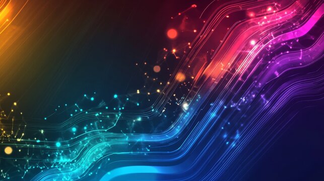 Futuristic digital technology background with glowing blue lines and abstract data network connections representing innovation, ai, and advanced cyber connectivity


