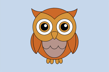 Cute animal Vector art in Illustration on a White Background