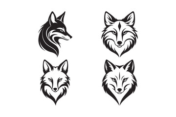 Fox Head Logos Perfect for Branding and Designs