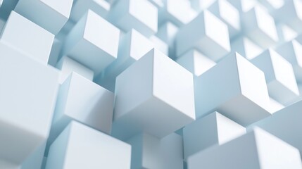 Obraz premium Abstract Background of White Cubes for Modern Design Projects