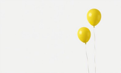 3 yellow balloons isolated on transparent background png file no background png file balloon background balloon background party holiday celebration decoration
