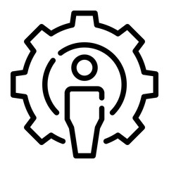 personalized support line icon