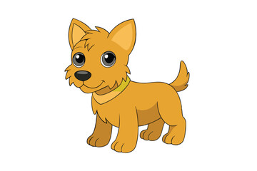 Cute animal Vector art in Illustration on a White Background