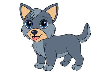 Cute animal Vector art in Illustration on a White Background