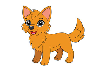 Obraz premium Cute animal Vector art in Illustration on a White Background