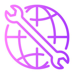 global gradient icon