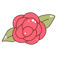 Rose Flower with Coquette Bow Sweet Rose Flower for Valentine's Day Flower Wedding Pink Red Rose Sweet Flower Cute Flowers