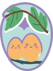 illustration of a child in a hammock