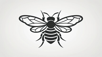 an outline bee 