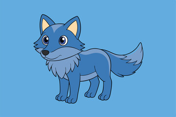 Cute animal Vector art in Illustration on a White Background
