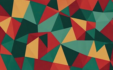 Fototapeta premium A dynamic abstract geometric pattern featuring a kaleidoscopic arrangement in vibrant shades