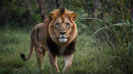 Obraz premium lion in the wild