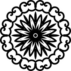 abstract floral decoration, vector design element