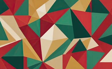 Fototapeta premium A dynamic abstract geometric pattern featuring a kaleidoscopic arrangement in vibrant shades