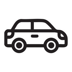 Minimalist Car Vector Icons | Automobile Illustrations for Transport and Design Projects