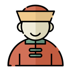 Chinese New Year male icon	