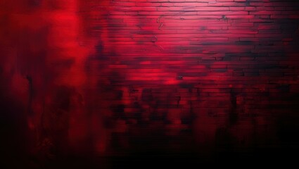 dark red brick wall, moody atmosphere, dramatic lighting, textured surface, shadowy corners, urban backdrop, grungy aesthetic, deep crimson hues, ominous ambiance, noir-style illumination, weathered b