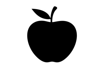 A apple Vector art in Illustration on a White Background