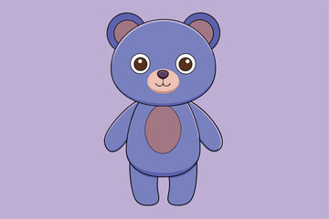 Cute animal Vector art in Illustration on a White Background