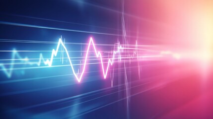 Dynamic Financial Trend Graph - Abstract Business Visual