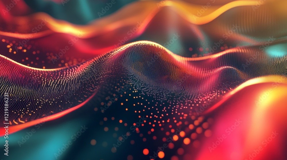 Poster futuristic digital technology background featuring abstract circuit patterns, glowing blue and white