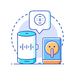 voice assistant icon, voice assistant vector illustration-simple illustration of voice assistant, perfect for voice assistant logos and icons