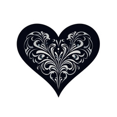 vector art a shaped of heart on a transparent background