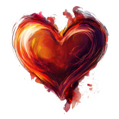 vector art minimal a shaped of heart on a transparent background