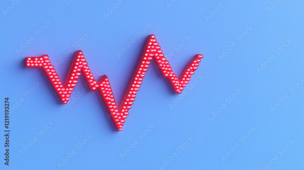Poster trauma code, a high-fidelity 3d rendering of a heart monitor, showcasing critical health data in a v