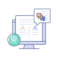 machine translation icon, machine translation vector illustration-simple illustration of machine translation, perfect for machine translation logos and icons