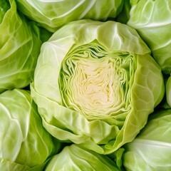 Obraz premium Harvesting fresh cabbage local farm food photography outdoor setting close-up view sustainable agriculture
