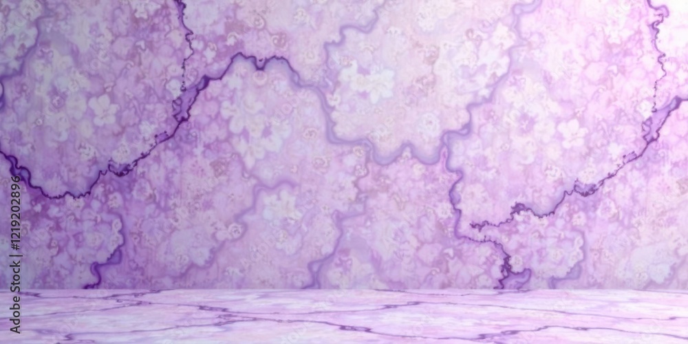 Poster Serene Lavender Marble Texture with Smooth Surface for Product Display and Design Projects