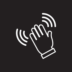 Waving hand icon