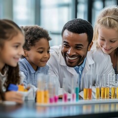 Obraz premium children playing in classroom