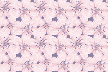 Pastel pattern with abstract artistic florals. Vector hand drawn. Repeated shapes flowers seamless print on a light background. Designs ornament for textiles, fabric, cover