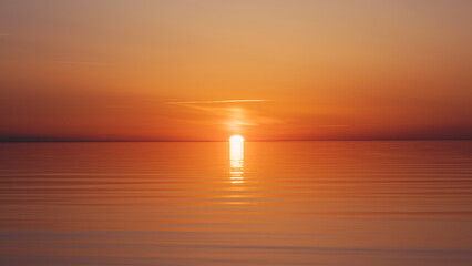 Fototapeta premium Beautiful sunset by the baltic sea