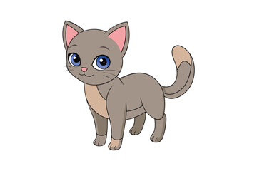 Cute Animal Vector art in Illustration on a White Background