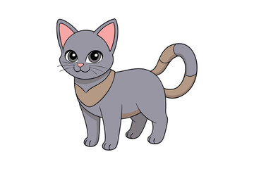 Cute Animal Vector art in Illustration on a White Background