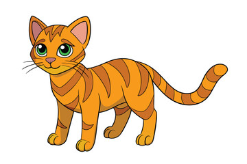 Cute Animal Vector art in Illustration on a White Background